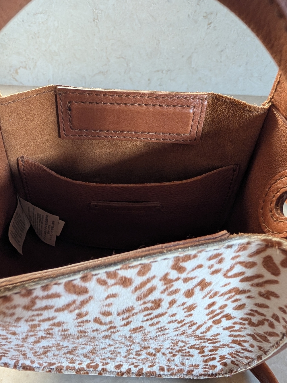 Madewell Micro Sydney Crossbody Bag in Animal Spotted Calf Hair - Picture 9 of 10